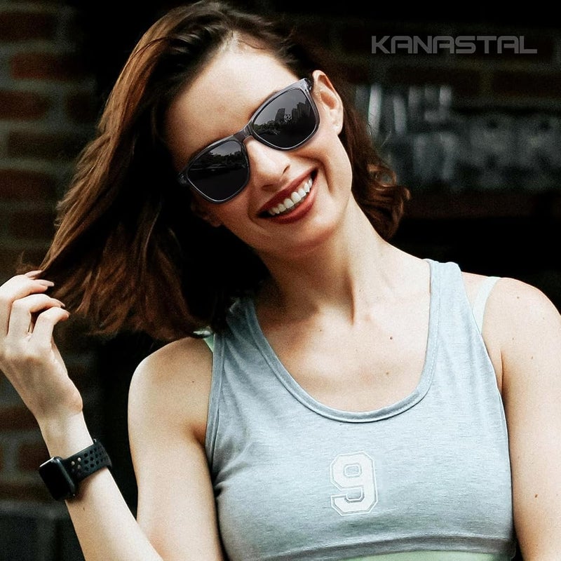KANASTAL Polarized Sunglasses UV400 Classic Fashion Square Shades Men Women - Image 2
