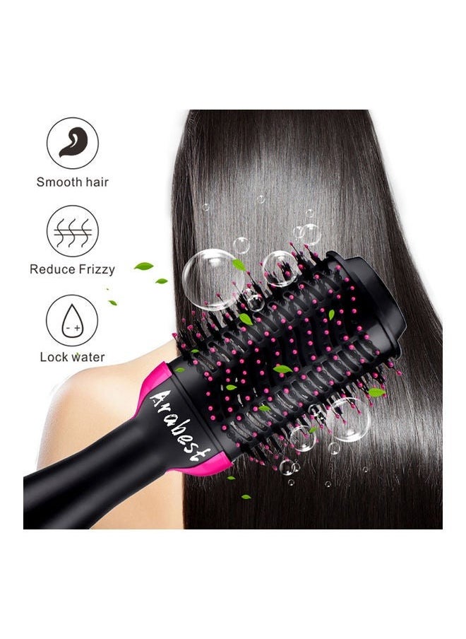 Generic - Electric Professional Straight Curling Hair Dryer Comb With Storage Box Black/Pink - Image 1