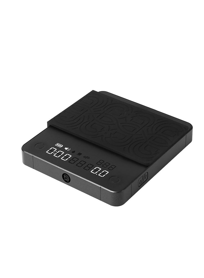 زيروهيرو ميزان القهوة ZeroHero Mini، ميزان رقمي باللمس لتحضير الإسبريسو، التخمير أو النسبة، التقطير اليدوي. نطاق الوزن: 0.2 جم - 2000 جم. مزود ببطارية قابلة لإعادة الشحن بسعة 1800 مللي أمبير. مثالي للاستخدام في المطبخ، الخَبز، السفر، أو تحضير القهوة. - Image 1