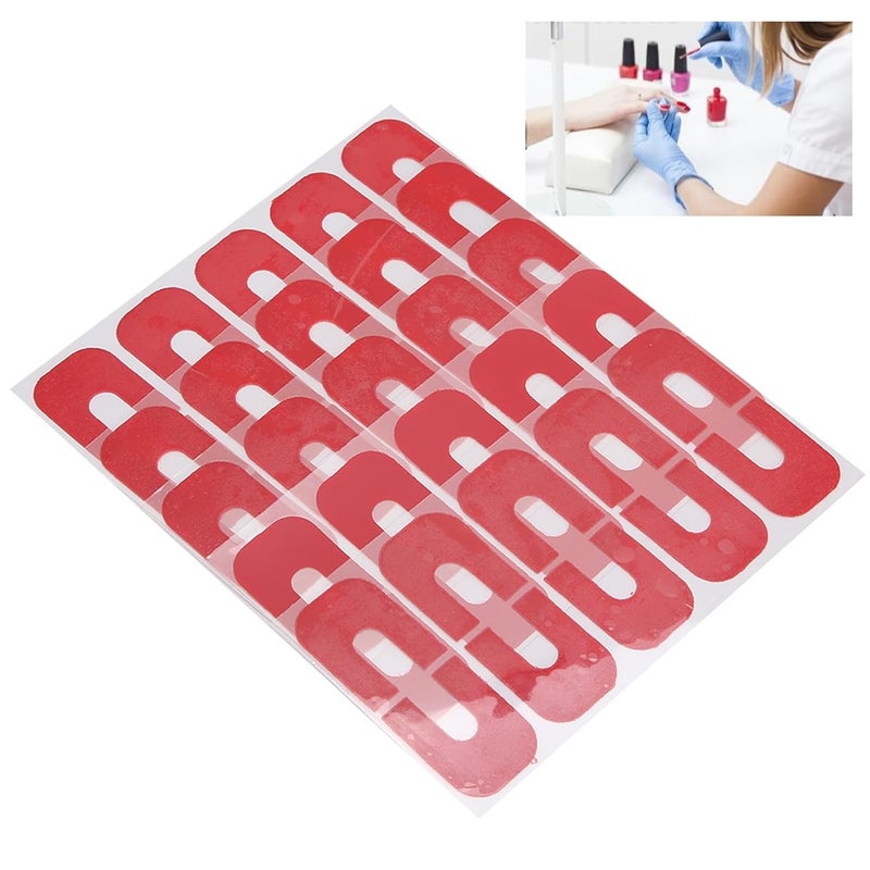 Nail Polish Protector, 50PCS U Shaped Nail Protectors Peel off Tip Tape Finger Guards Barrier Stickers Spill Proof Stickers for DIY - Image 3