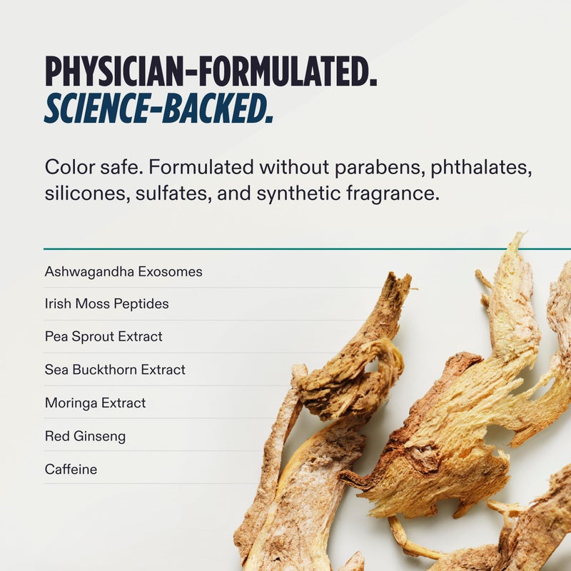 Nutrafol Men's Hair Serum, Clinically Tested to Support Visibly Thicker Hair and Scalp Coverage, Lightweight and Non-Greasy, for Daily Use - 30mL, 1 Bottle - Image 4