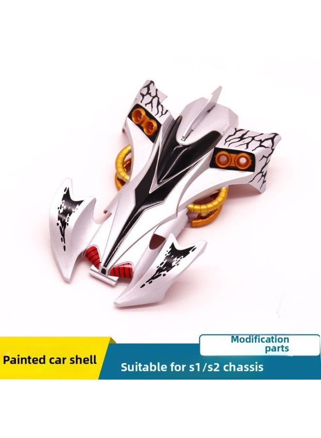 Spray Paint Car Shell Four-drive Brothers Four-drive Car Full Coating Ruize DD Jump Strong Rod Sonic Cyclone Charge Big Mac-Color:Devil Commander Painted Car Shell  - Image 1