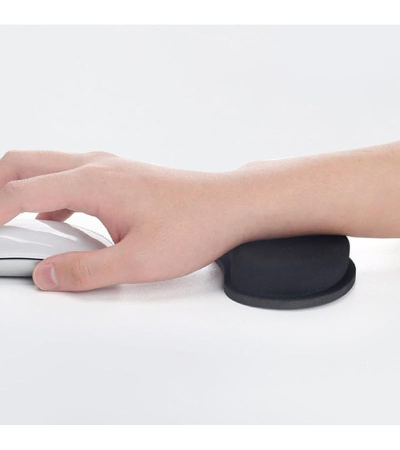 وسادة دعم المعصم ergonomically مصممة بشكل فريد، وسادة دعم اليد المدمجة للاستخدام في المكتب والألعاب وأجهزة الكمبيوتر المحمولة، اللون الأسود - Image 5