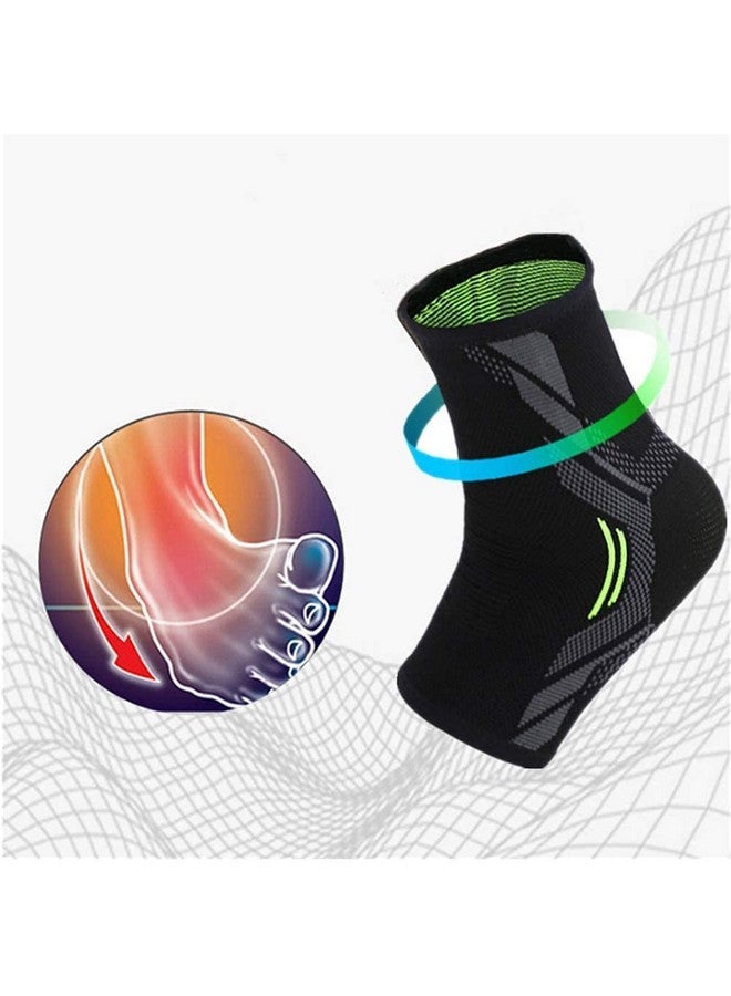 serveuttam Nylon Ankle Support Brace Adjustable Sleeves - Running Compression Foot Brace For Men Women | Ankle Binder Pain Relief For Ankle Sprained (Maroon) (Blue Black, Xl) (Red, L) - Image 5