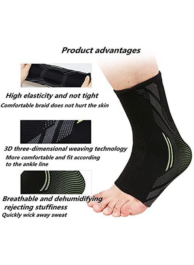 serveuttam Nylon Ankle Support Brace Adjustable Sleeves - Running Compression Foot Brace For Men Women | Ankle Binder Pain Relief For Ankle Sprained (Maroon) (Blue Black, Xl) (Red, L) - Image 3
