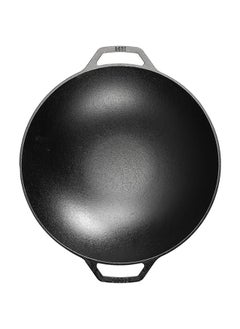LODGE Lodge Cast Iron 14" Wok, Black, L14W, 14" Cast Iron Wok  - Image 2