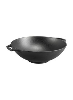 LODGE Lodge Cast Iron 14" Wok, Black, L14W, 14" Cast Iron Wok  - Image 1