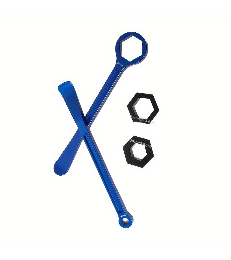Motorsport Tire Lever Set Blue Includes Hex Wrench Iron Clamp Pry Bar Manual Repair Tools - Image 3