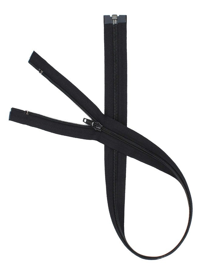 YKK #5 Nylon Coil Separating Zippers - Black 14" (Pack of 1 Zipper) - Image 3