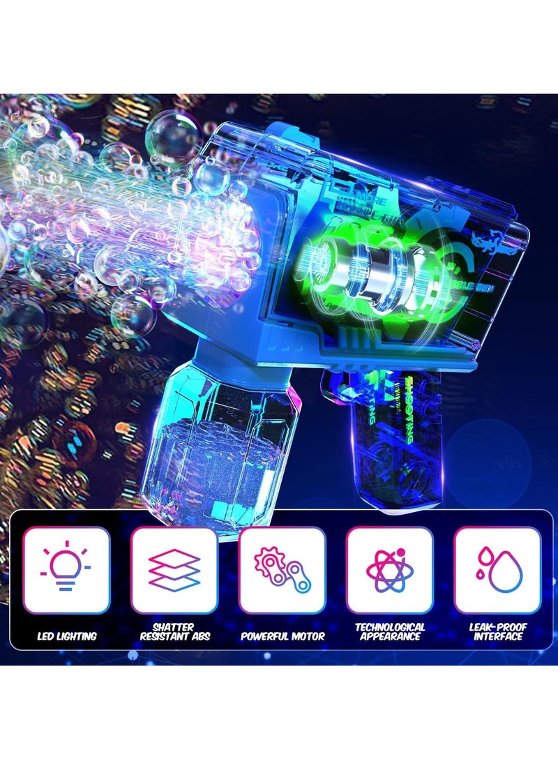 Eaglestone Bubble Gun for Kids 2 Packs, Automatic Bubble Machine, 10-Hole Bubbles Wands Blaster for Toddlers with LED Lights & Solution, Easter, Party Favor, Outdoor Toys for Boys & Girls - Image 4