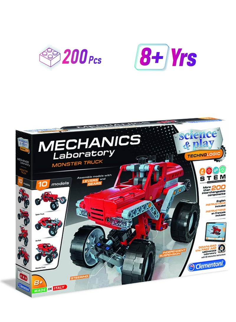 كلمينتوني كليمنتوني ساينس آند بلاي (مختبر الميكانيكا) - مجموعة بناء شاحنات مونستر - قم ببناء 10 نماذج - Image 1