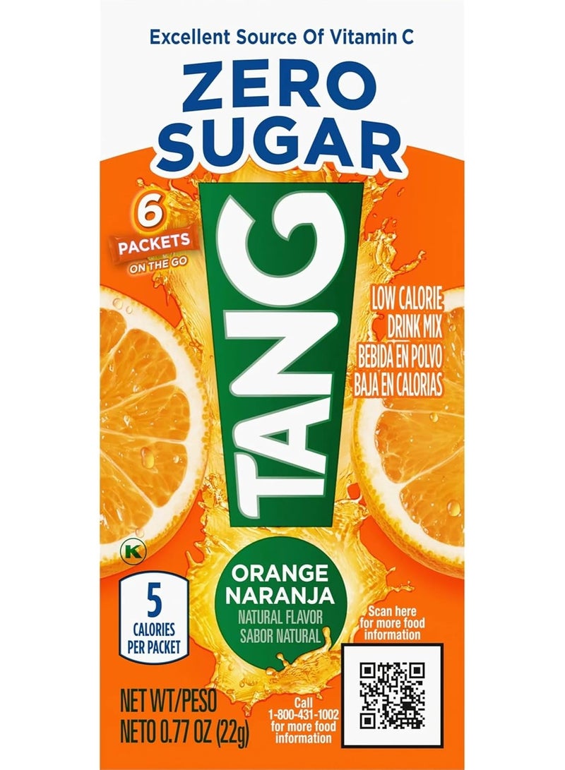 تانج مشروب اون ذا جو خالي من السكر  باودر برتقال (6 حبات) - Image 1