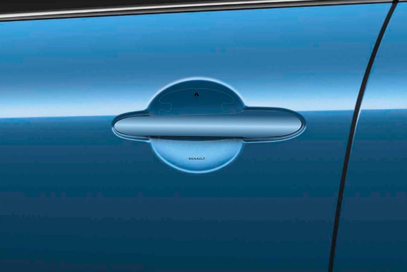 BIG FLAG CARMARK 2D Skin Type Transparent Car Door Handle Cup Scratch Guard Sticker Universal for Specific Brand (Pack of 4) (2DDRVAR) (Renault) - Image 3