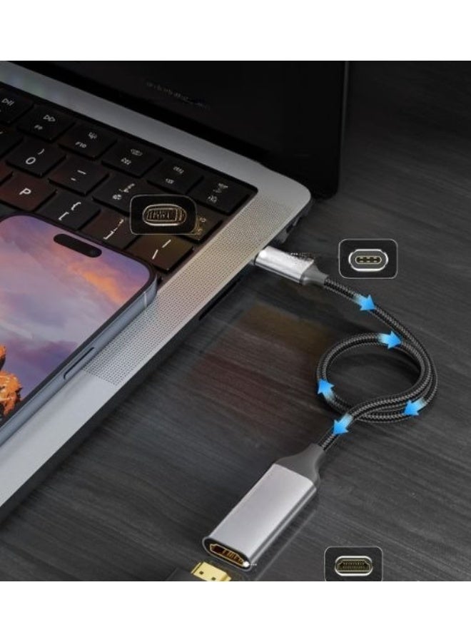 USB-C to HDMI 2.1 Adapter – 8K@30Hz, 4K@144Hz, 2K@165Hz – High-Speed USB Type-C 3.1 to HDMI Converter – Thunderbolt 3/4 Compatible – For MacBook, iPad, Laptops & More  - Image 2