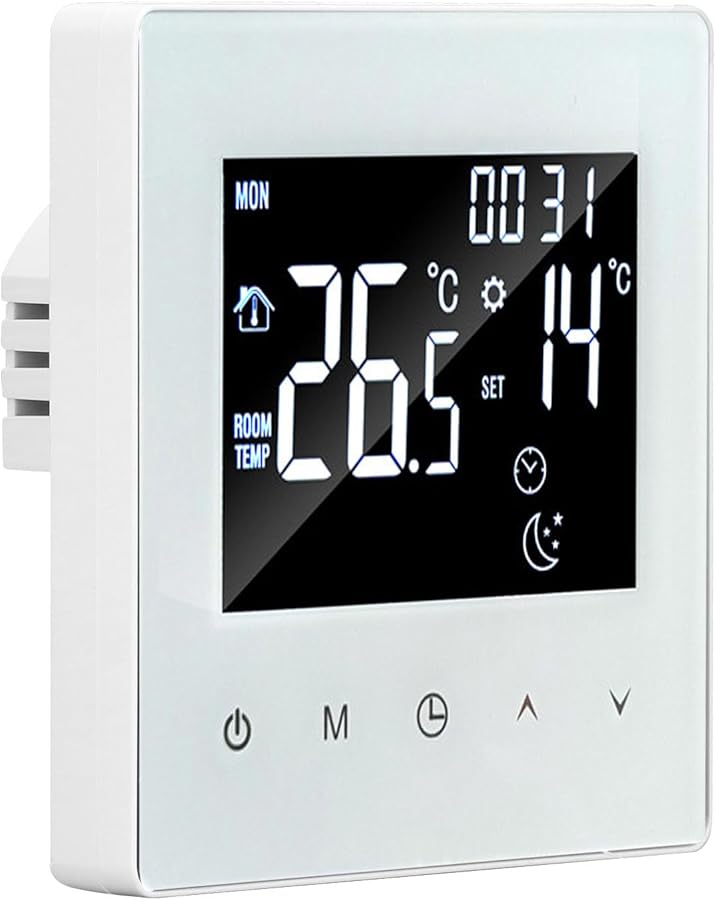 منظم حرارة قابل للبرمجة بشاشة LCD لتوفير الطاقة وسهولة التركيب - Image 5