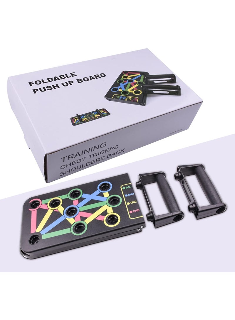 قابل للطي دفع فوق رف المجلس مع مقبض لتدريب العضلات, أشكال فعالة, مدرب ذراع, متعددة الوظائف مجلس العضلات, دفع فوق المقبضات, دفع فوق المجلس - Image 4