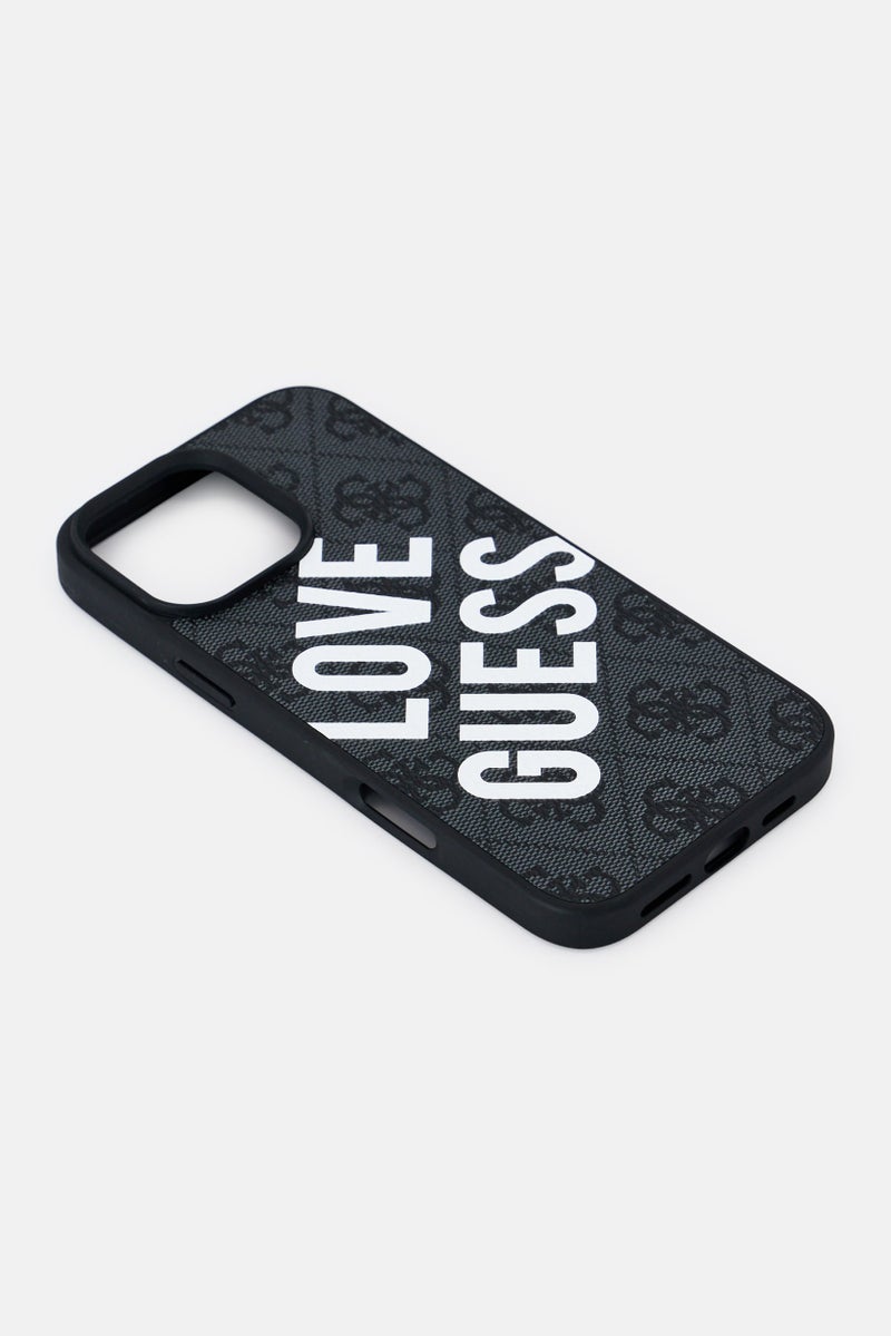 GUESS iPhone 16 Pro Max Brand Logo Protective Case, Black - Image 4
