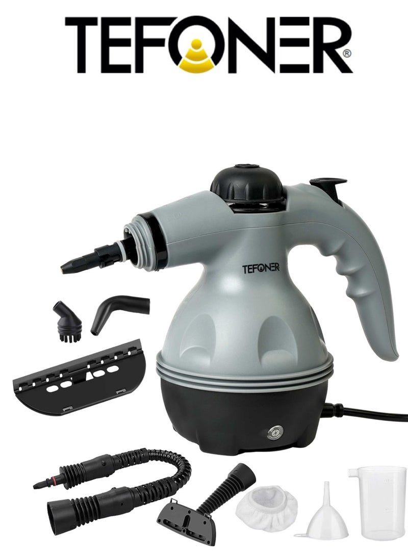 تيفونر جهاز تنظيف بالبخار بقوة 1200 واط. جهاز البخار للتنظيف متعدد الاستخدامات سوى في تنظيف المنزل او السيارة وغيرها. جهاز بخار لتنظيف بسعة كبيرة 350 مللي.  منظف بخار قوية بتنظيف عميق. مكنسة بخار من تيفونر - Image 1