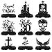 Koeilay 9 Pcs Death to My 20s Decorations 30th Birthday Decorations Rip to My 20s Honeycomb Centerpiece Gothic Table Decor Glitter Funeral for My Youth Halloween Black Birthday Party Supplies for Men Women - Image 2