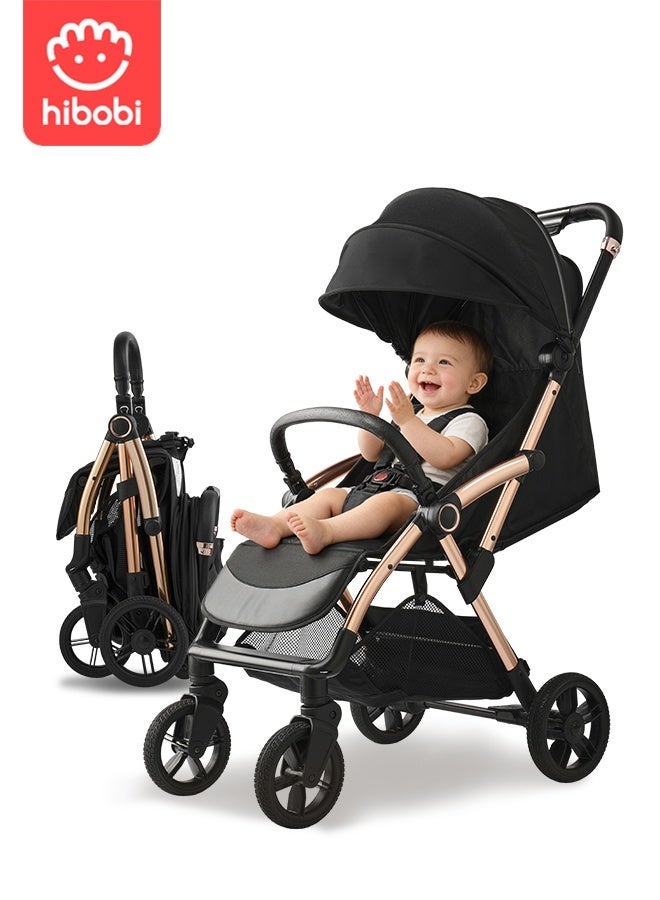 hibobi Travel Stroller with Light Premium Design — Comfort That Travels With You, From Trunk to City Streets - Image 1