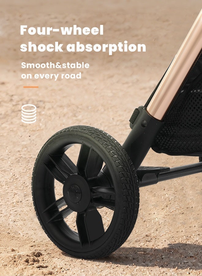 hibobi Travel Stroller with Light Premium Design — Comfort That Travels With You, From Trunk to City Streets - Image 5