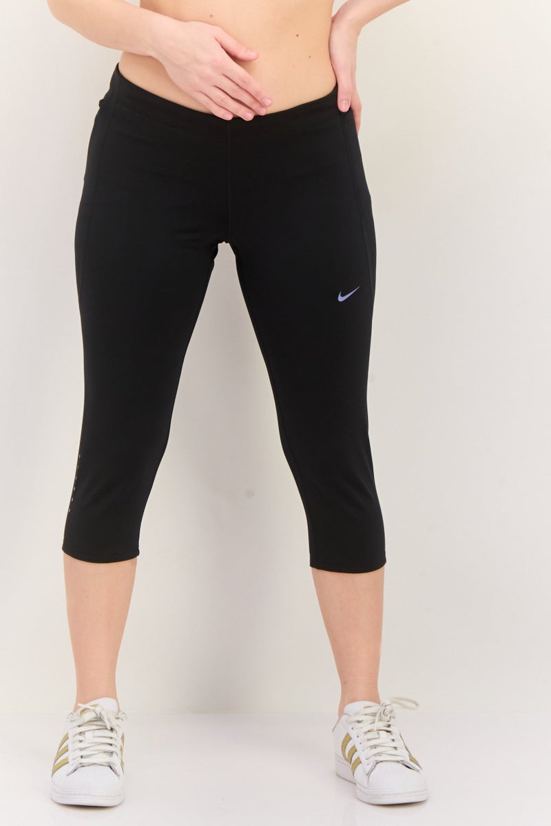 Nike Women Tight Fit Crop Training Leggings, Black - Image 1