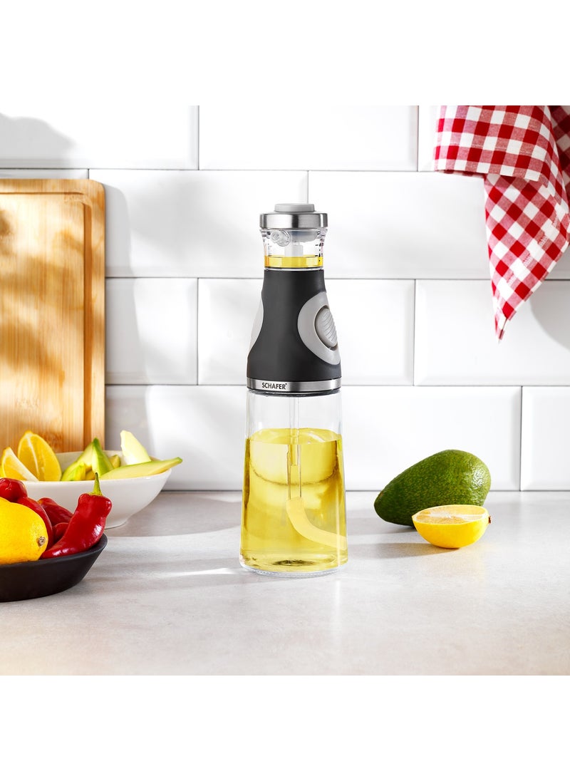 Schafer Clark Measured Oil Bottle 500 Ml-1 Piece-Grey  - Image 1
