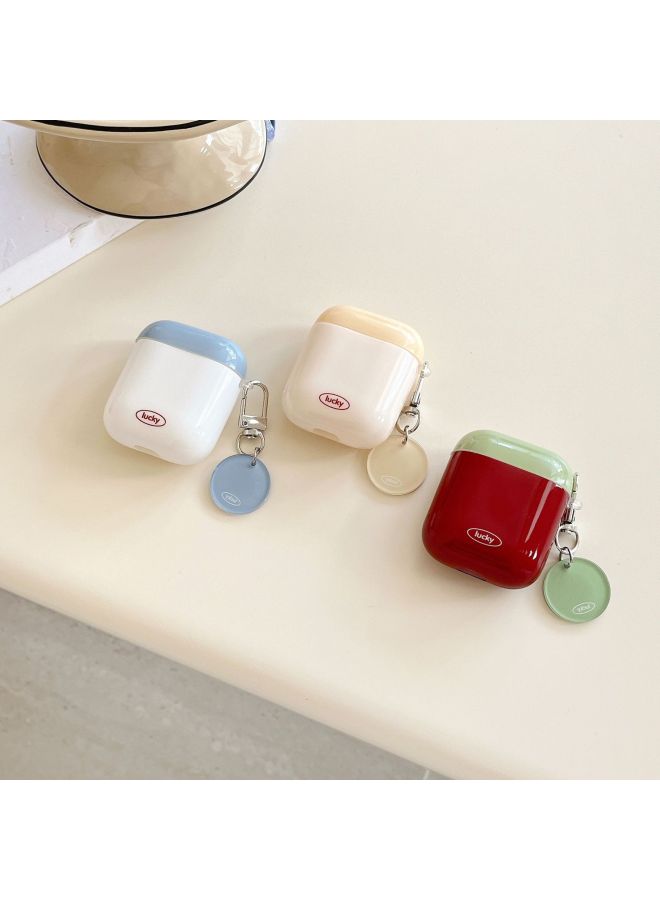 Loquat For AirPods1/2/34 Generation For Apple AirPods Pro2 Simple Wireless Bluetooth Headphone Case-Color:Simple White And Blue-Applicable Models:Universal For Airpods 1/2 Generation - Image 3