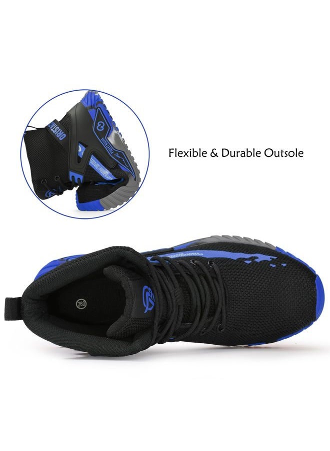 ORISTACO Work Safety Crew Boots Lightweight Breathable Industry Construction Steel Toe Sneakers, 0297 Blue 49 - Image 5