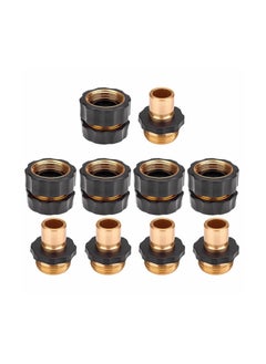 Garden Hose Quick Connect, MAKINGTEC 3/4 Inch Quick Disconnect Water Hose Fittings Connector Garden Hose Quick Connector Water Hose Fitting Male and Female Quick Release Hose Attachment (5 Set 10PCS)