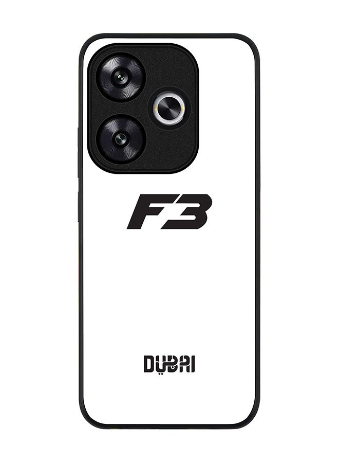 Stylizedd Rugged Black edge case for Xiaomi Poco F6 / Xiaomi Redmi Turbo 3, Slim fit Soft Case Flexible Anti Drop TPU Gel Thin Cover -  Faz3 Dubai White - Image 1
