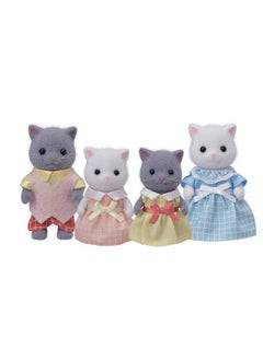 Calico Critters Calico Critters Persian Cat Family - Set of 4 Collectible Doll Figures for Children Ages 3+  - Image 1