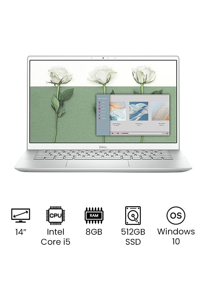 DELL Inspiron 5401 (Upgraded Version) Laptop With 14-Inch Full HD Display, Core i5 Processer/8GB RAM/512GB SSD/2GB Nvidia MX 330 Graphic Card/Windows 10 English Silver - Image 1