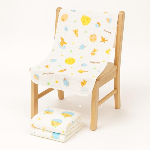 Koochie-Koo Muslin Towel for Baby 500 GSM 100x50 cm Pack of 1 | 6 Layer Soft Cotton Bath Towel for Newborn Multipurpose, Napkin, Gifting Super Absorbent & Skin-Friendly - Image 1
