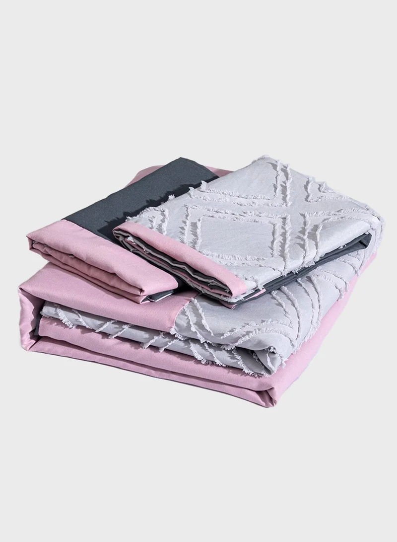 Pink Cactus Pink block bedding set