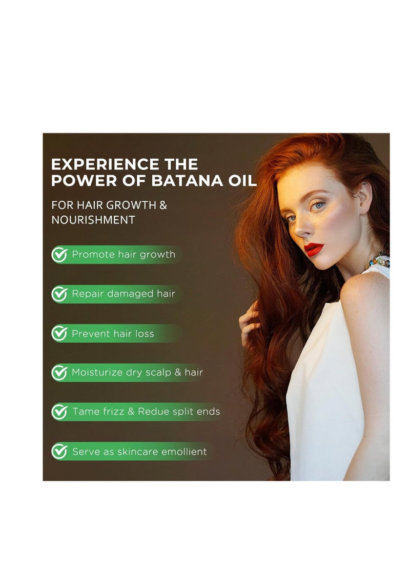 Mysense - Mysense Raw Batana Oil for Hair Growth, 100% Natural Pure and Unrefined Dr. Sebi Hair Oil, Scalp and Hair Care for Women & Men, Prevent Hair Loss, Promote Hair Thickness, 60 g - Image 1