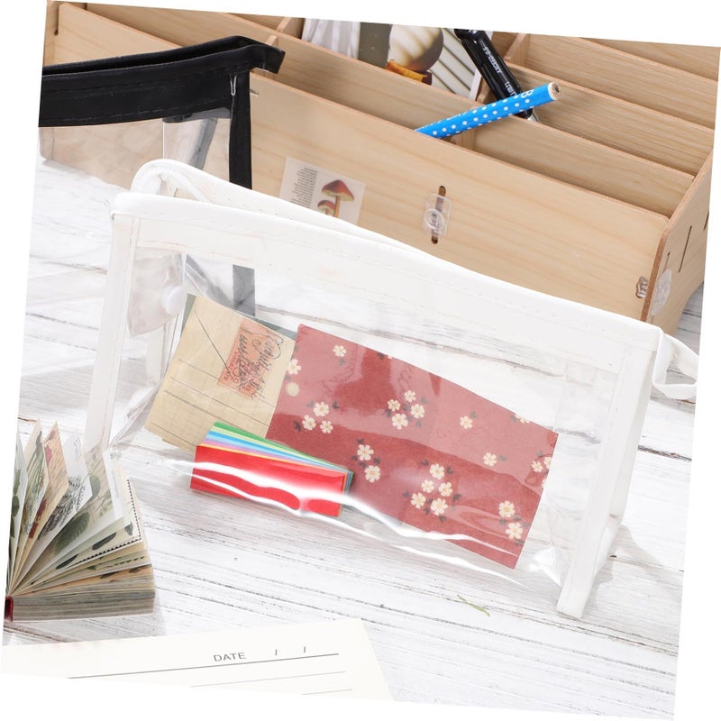 Clear PVC Toiletry Organizer Set Of 6 Travel Makeup Storage Easy Clean Multipurpose - Image 3