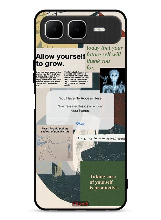 Tolwak Infinix Smart 10 Plus Protective Case Cover Allow Yourself To Grow