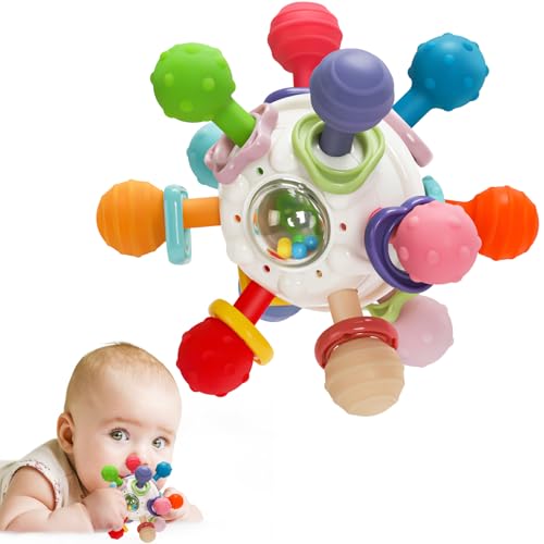 TOHIBEE Baby Montessori Sensory Toys for 06 612 Months Baby Teether Teething Toys for Babies 0 3 6 9 12 18 Months Newborn Infant Learning Developmental Toys Gifts for 1 2 Year Old Boys Girls - Image 1