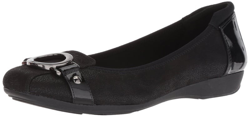 Anne Klein Womens Umeko Ballet Flat BlackMulti Fabric 6 M US - Image 2