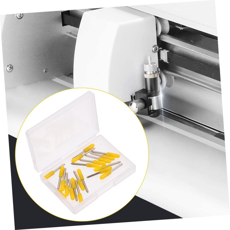2 Yellow Black Cutting Blades 2.3 X 0.2 Cm For Cutting Plotter Compatible For Precision Crafting Engraving 2pcs - Image 5
