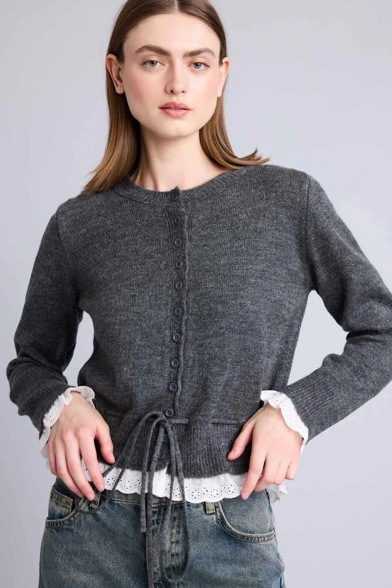 ديفاكتو Slim Fit Cardigan