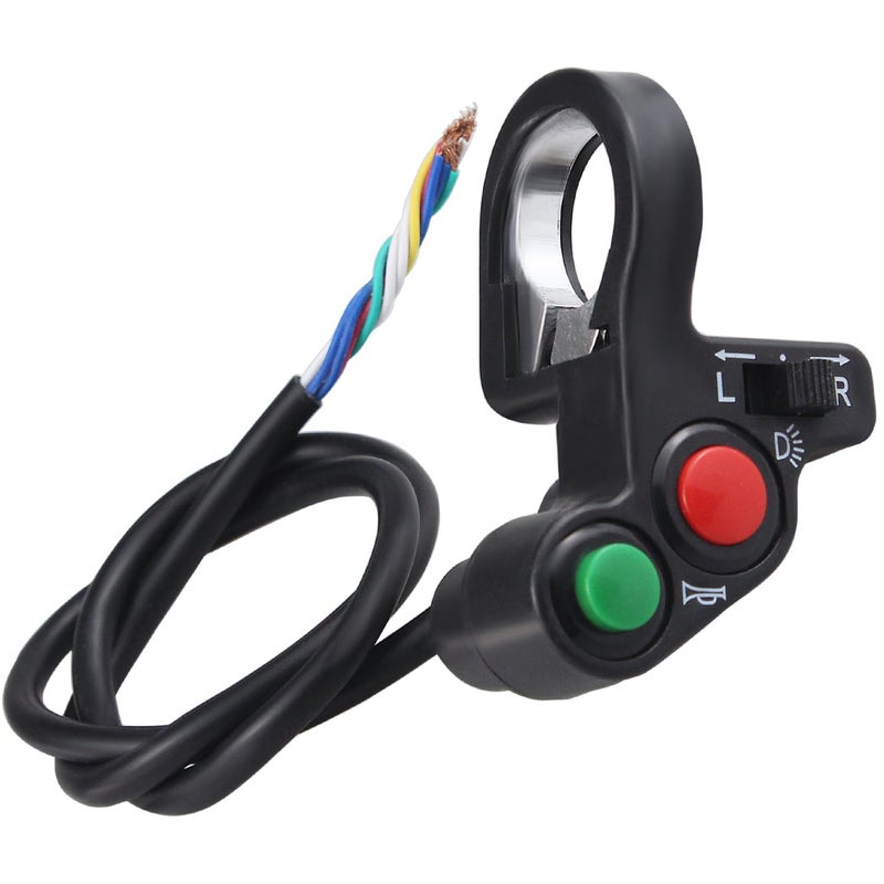 Amavoler Universal Motorcycle Horn Turn Signal Headlight Switch 78 22mm Aftermarket Replacement Parts Compatible for Pit Dirt Bike Scooter ATV - Image 3