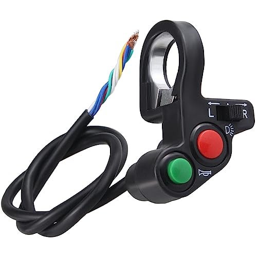 Amavoler Universal Motorcycle Horn Turn Signal Headlight Switch 78 22mm Aftermarket Replacement Parts Compatible for Pit Dirt Bike Scooter ATV - Image 1