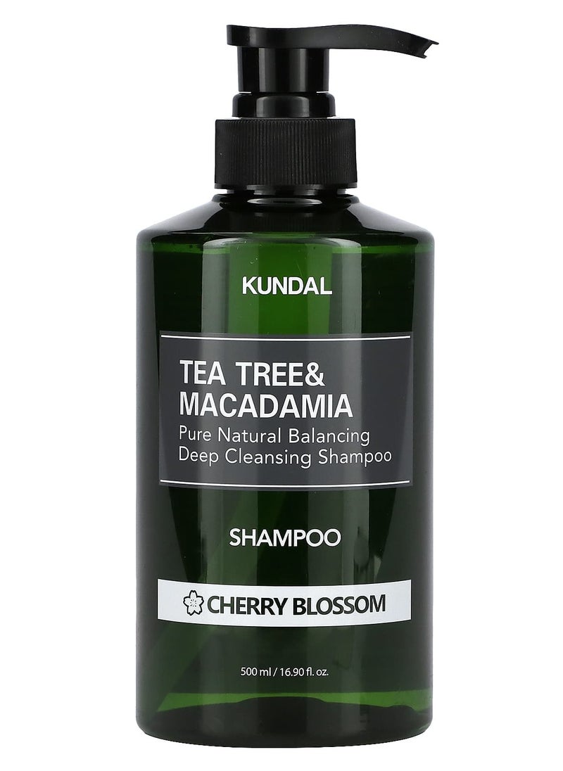 KUNDAL - Kundal Tea Tree Macadamia Cherry Blossom Hair Shampoo - 500ml - Image 1