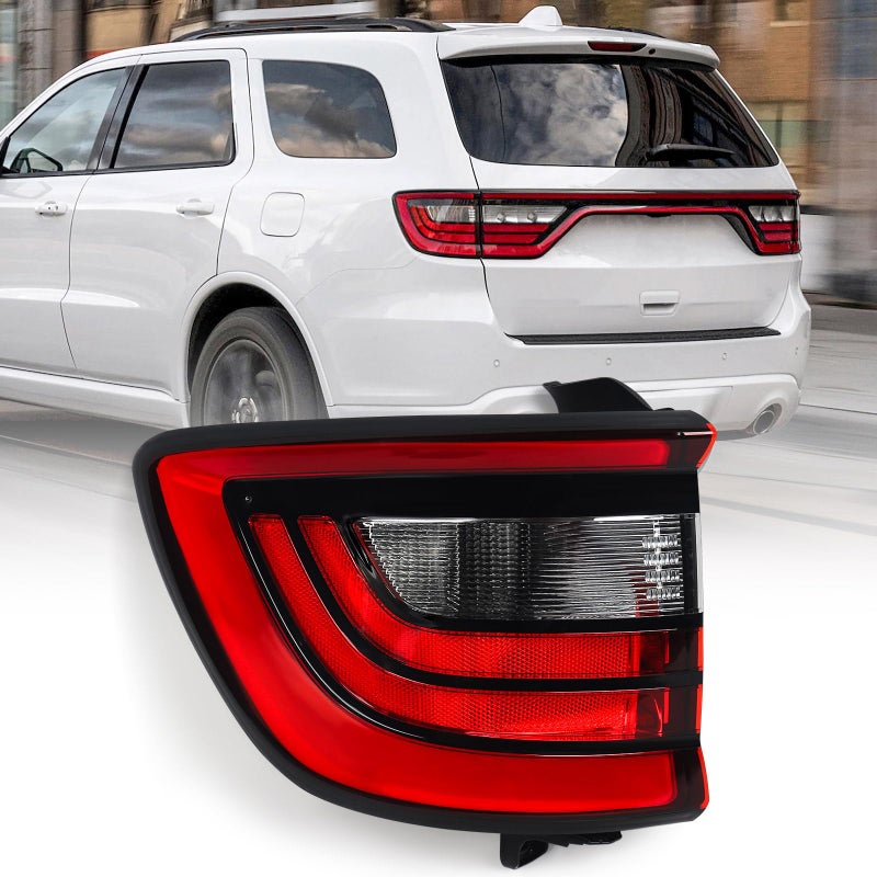 FIONE LH Outer Tail Lights Compatible with Dodge Durango 20142022 Rear Tail Light Brake Lamp Assembly Left Driver Side 68155949AD 68272127AA