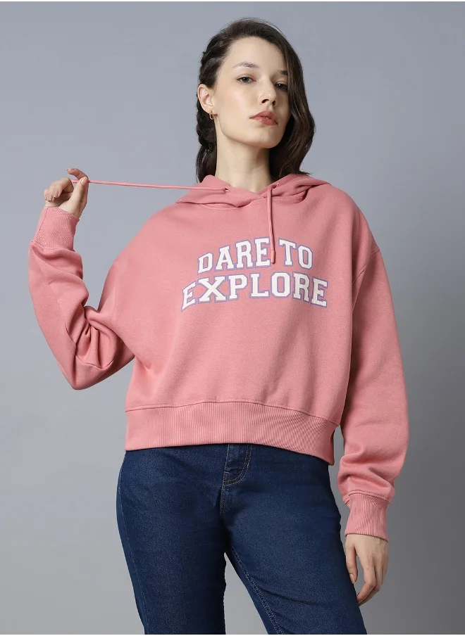 HIGH STAR Women Pink Sweatshirt