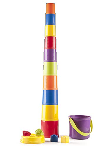 Miniland Giantte Stacking Cups Game Set for Kids - Image 4