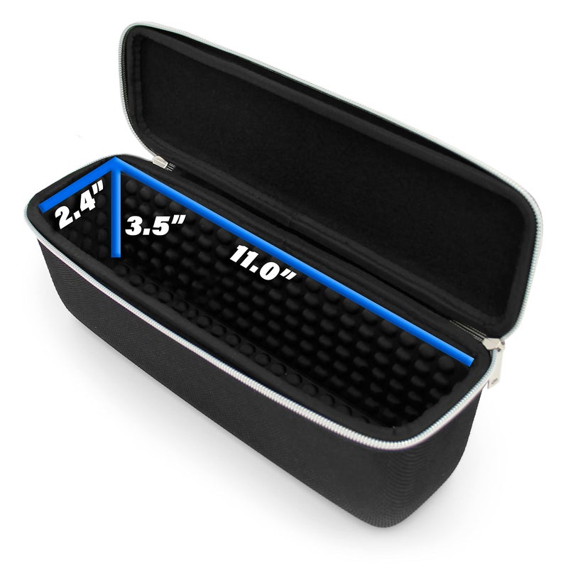 CASEMATIX Wireless Microphone Case Compatible with Two Wireless Mic System Microphones Up To 10.75" by Sennheiser, Shure and More - Sleek Mic Case For Travel with Zipper for Singing or Karaoke - Image 2