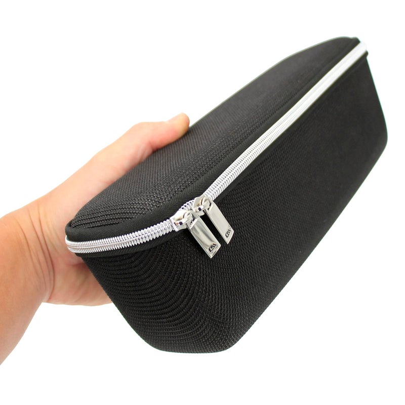 CASEMATIX Wireless Microphone Case Compatible with Two Wireless Mic System Microphones Up To 10.75" by Sennheiser, Shure and More - Sleek Mic Case For Travel with Zipper for Singing or Karaoke - Image 3